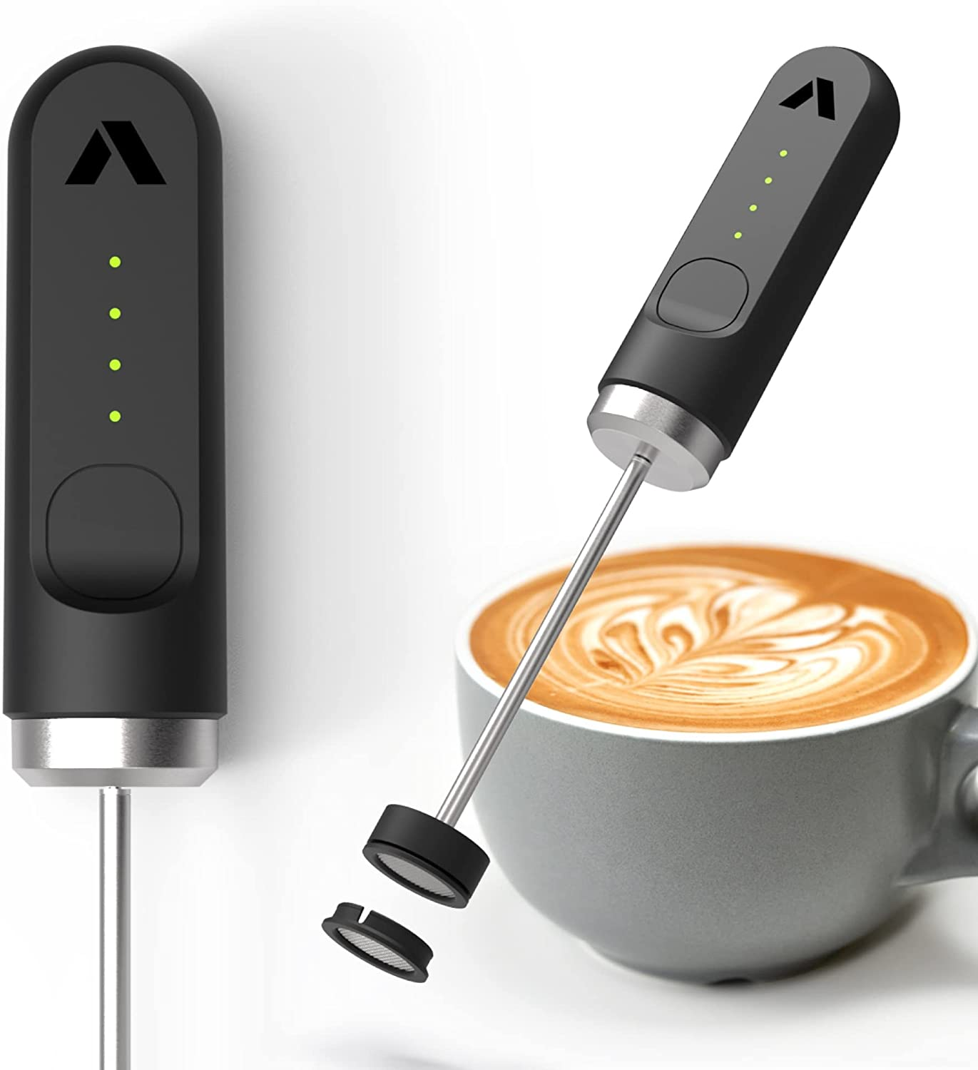 Milk Frother Handheld, Dallfoll USB Rechargeable Electric Foam Maker for  Coffee, 3 Speeds Mini Milk Foamer Drink Mixer with 2 Whisks for Bulletproof  Coffee Frappe Latte Cappuccino Hot Chocolate 