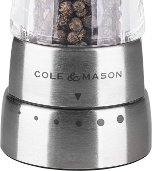 Cole & Mason Derwent Salt and Pepper Mill Gift Set, Clear/Silver