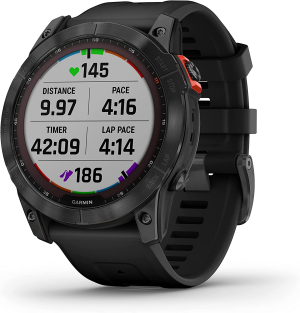 Garmin Fenix® 7X Solar, Slate Gray with Black Band, Multisport GPS Watch