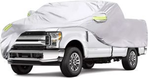 Car Cover Waterproof All Weather SUV Full Car Covers Breathable Outdoor Indoor for Waterproof/Windproof/Dustproof/Scratch Resistant UV Protection Fits up to 213’’(213’’L X 79’’W X 75’’H)