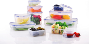 Lock and Lock HPL700 Classic 5 Litre Rice Case, Clear