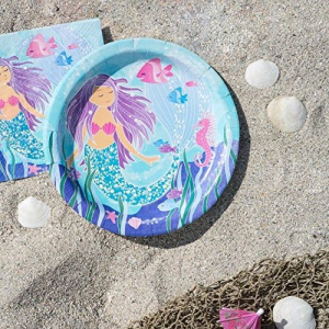 Mermaid Dinner Plates One Size Multicolor