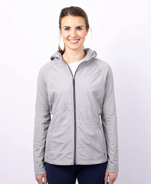 Cutter & Buck Women’S Adapt Eco Knit Hybrid Recycled Full Zip Jacket