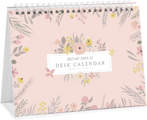 Mokani Small Desk Calendar 2023-2024 (8″X6″), Mini Monthly Desktop Calendar from July 2023 to December 2024, Academic Year Standing Desk Calendars with Planner Stickers