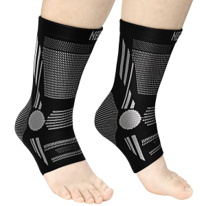 NEENCA Professional Ankle Brace Compression Sleeve (Pair), Ankle Support Stabilizer Wrap. Heel Brace for Achilles Tendonitis, Plantar Fasciitis, Joint Pain,Swelling,Heel Spurs, Injury Recovery, Sports