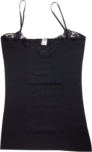 Boutique Retailer Women’S Camisole Singlet Summer Basic Strap Tank Shirt, Black, Size 10-12