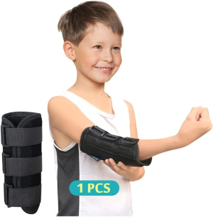 Elbow Splint Cubital Tunnel Brace Ulnar Berve Arm Immobilizer Pediatric Child Elbow Support for Tendonitis Radial Nerve Splint Night Brace Sleeping Elbow Stabilizer Arm Restraints (Small)