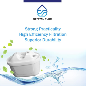 Crystal Pure Water Filter for Brita Maxtra/Mavea, Marella, Aluna/Navelia Frosted Tassimo Jug Pitcher 2.4L 3.5L Refill Replacement Cartridge