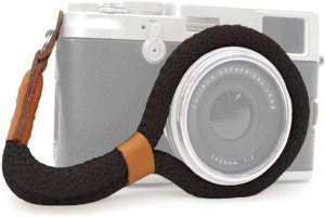 WANBY Camera Wrist Strap Soft Cotton Hand Strap with Quick Release Buckles Camcorder Comfort Antislip Security Wrist Strap for Women Men All DSLR Universal SLR Cameras (Black)