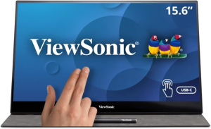 Viewsonic Portable Monitor  Tilt Ergonomics, USB-C, Eye-Care, Dual Speaker, Lightweight