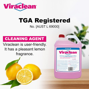 Whiteley Corporation Viraclean All Purpose Disinfectant Cleaner – Kills 99.9% of Germs and Eliminates Odors -Cleansmart Hospital Grade Disinfectant of Viruses and Bacteria,Tga Registered, 5L