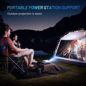 ELEPHAS Mini Projector, HD 1080P Supported Projector with Tripod and Carry Bag, 10000L Portable Outdoor Movie Projector, Compatible with Android/Ios/Windows/Tv Stick/Hdmi/Usb