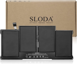 SLODA Battery for Macbook Air 13″ A1405 A1496 (A1369 A1466 Mid 2011 Mid 2012 Mid 2013 Early 2014 Early 2015 Model) A1377 (A1369 Late 2010) [Li-Polymer 7.4V 7200Mah]