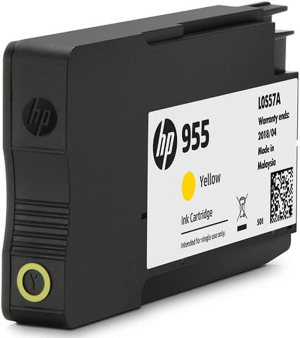 HP 955 Genuine Original Yellow Ink Printer Cartridge Works with HP Officejet 7000, 8000 Series – L0S57AA