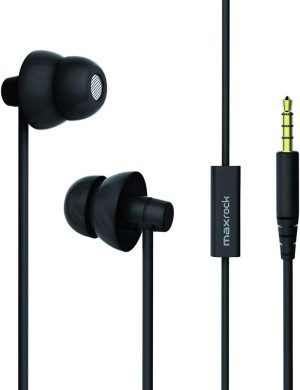 MAXROCK Sleep Earplugs – Noise Isolating Ear Plugs Sleep Earbuds Headphones with Unique Total Soft Silicone Perfect for Insomnia, Side Sleeper, Snoring, Air Travel, Meditation & Relaxation(Black)