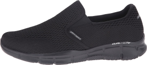 Skechers Men’S Equalizer Double Play Slip-On Loafer, Black, 8.5 Wide