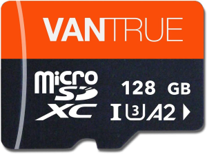 Vantrue 256GB Microsdxc UHS-I U3 4K UHD Video High Speed Transfer Monitoring SD Card with Adapter for Dash Cams, Body Cams, Action Camera, Smartphone, Tablet, Surveillance & Security Cams