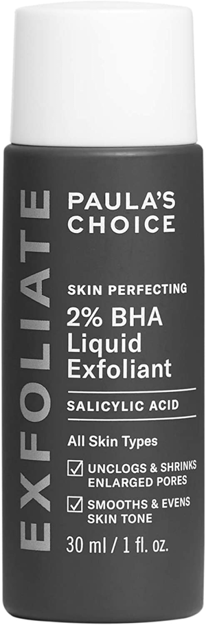 Paula’S Choice Skin Perfecting 2% BHA Liquid Salicylic Acid Exfoliant Duo, Gentle Exfoliator for Blackheads, Large Pores, Wrinkles & Fine Lines, Includes 1 Full Size Bottle & 1 Travel Size Bottle
