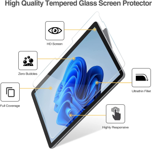 [2 Pack] Procase Surface Go 3 10.5″ 2021 / Surface Go 2 10.5″ 2020 / Surface Go 10″ 2018 Screen Protector, Tempered Glass Screen Film Guard for Surface Go 3/2/1 -Clear