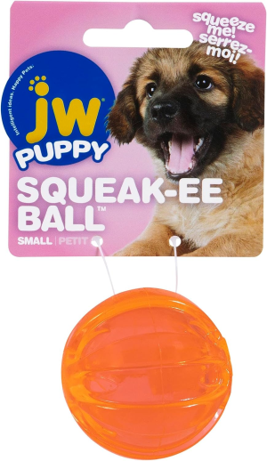 JW Pet Play Place Squeaky Ball, Multicolor, Small (43605)