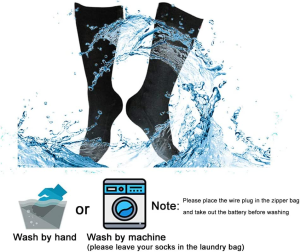 LPCRILLY Rechargeabel Electric Heated Socks,3.7V Lower Safety Voltage Battery Powered Heating Socks for Men and Women, Riding Motorcycle and Bicycle Camping Hiking Fishing Skiing in Cold Winter Thermal Socks Warm Foot