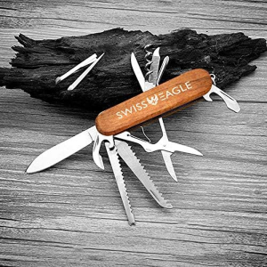 Swiss Eagle Multi-Function Classic Army Knife – a Great Travel Companion That Packs 30 EDC Swisstools in Your Pocket