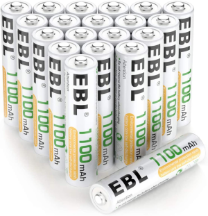 EBL AA Batteries Precharged 2800mAh High Capacity Ni-MH AA Rechargeable Batteries Pack of 8