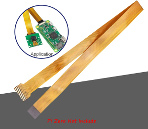 DIGISHUO 16Cm Pi Zero Camera Cable Pi Zero Ribbon Cable Adapter 15 Pin to 22 Pin 16Cm for Raspberry Pi Zero and Zero W (16Cm)