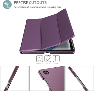 Procase for Galaxy Tab A8 Case, Protective Slim Stand Case Hard Shell Cover for Galaxy Tab A8 10.5 Inch SM-X200/X205/X207 2022 Release -Purple