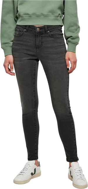 Urban Classics Ladies Mid Waist Skinny Jeans