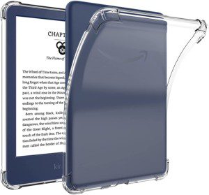 JOYAUS Crystal Clear Case Cover for All-New Kindle (11Th Generation-2022, 6 Inch, Model:C2V2L3), Shockproof Thin Silicone Case