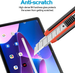 T Tersely [2 Pack] Screen Protector for Lenovo Tab M10 plus Gen 3(10.6 Inch), Premium 9H Hardness HD Case-Friendly Tempered-Glass Film Screen Protector