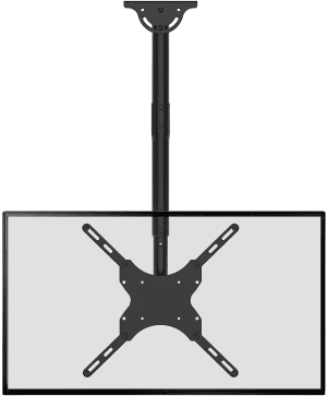 WALI TV Ceiling Mount Adjustable Bracket Fits Most LED, LCD, OLED and Plasma Flat Screen Display 26 to 65 Inch, up to 110 Lbs, VESA 400X400Mm (CM2665), Black