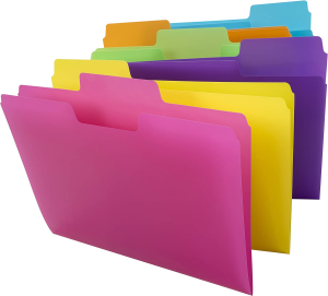 Smead Supertab File Folder, Oversized 1/3-Cut Tab, Letter Size, Poly, 18 per Pack (10515)