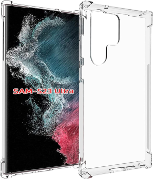 USTIYA for Samsung Galaxy Xcover 6 Pro Case Clear TPU Four Corners Cover Transparent Soft