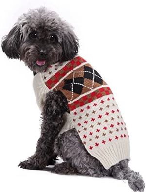 YEGUANGBEI Dog Sweater Turtleneck Knitted Dog Clothes Puppy Sweater Warm Cat Sweater Dog Sweaters for Small Medium Dogs (X-Small)