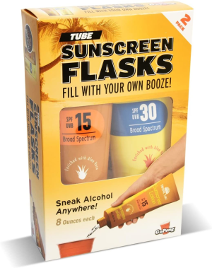 Gopong Hidden Sunscreen Alcohol Flask, 2 Count