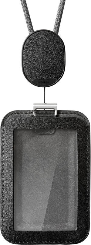 Orbitkey ID Card Holder Pro with Lanyard – Black