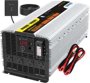 GIANDEL 1000Watt Pure Sine Wave Power Inverter DC12V to AC 240V with Dual AC Sockets and USB Port