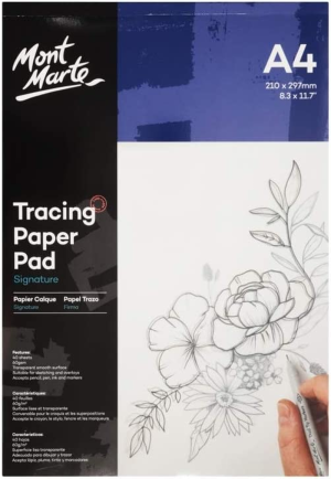 Mont Marte Tracing Paper Pad A4 60Gsm 40 Sheet