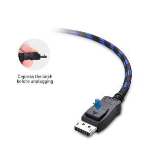 [VESA Certified] Cable Matters 1.8M Braided Displayport Cable 1.4, Support 8K 60Hz, 4K 144Hz (Displayport 1.4 Cable) with Freesync, G-SYNC and HDR for Gaming Monitor, PC, RTX 3080/3090, RX 6800/6900