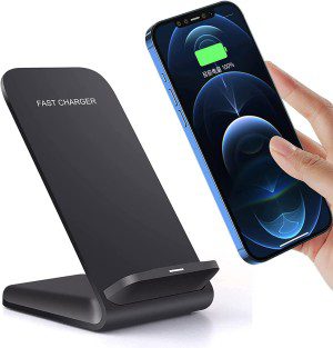 2 in 1 Wireless Charger 15W Fast Wireless Charger Stand Compatible with iPhone 14 15 Pro Max/13 Pro/12/11/XS MAX/XR/8,Airpods 2/3/Pro,Wireless Charging Dock for Samsung Galaxy S22/S21/S20/Note/Buds