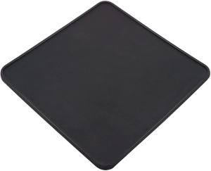 Coffee Tamper Mat Coffee Maker Mat Flat Silicone Tamping Pad Tamp Station Espresso Coaster Black Mat for Portafilter Barista Espresso Machine Accessories (8 X 8 Inches)