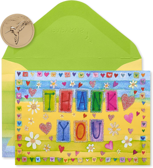 Papyrus Boxed Thank You Cards with Envelopes, Teal Ombre (16-Count) (5116835)