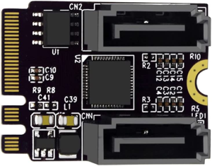 Xiwai Mini PCI-E PCI Express to SATA 3.0 Dual Ports Adapter Converter Hard Drive Extension Card