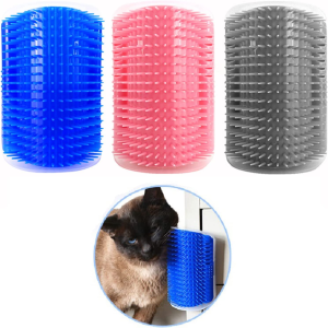 3 Pack Corner Brush for Cats,Proxima Direct Cat Corner Self Groomer Cat Grooming Wall Massage Brush with Catnip Softer Cat Wall Comb Self Massage Tool for Long & Short Fur Kitten Puppy Cat Corner Scratcher