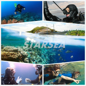 STARSEA Diving Snorkeling Kit for Adults and Kids Snorkel Set for Swimming and Scuba Diving, anti Leak Dry Top Snorkel Gear Panoramic Silicone Goggle (With Snorkeling Gear Bag)