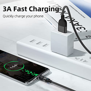 BIG+ Magnetic Charging and Data Cable with 540° Rotating Head [4 Pack Various Size] QC3.0A Magnetic Fast Charging and Data Cable. Compatible with All Smartphones, USB Type C and Micro USB