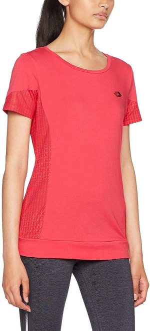 Lotto Women’S Indy II T-Shirt, Red Rose, Small