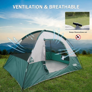 Camping Tent 2 Person, Waterproof Windproof Tent with Rainfly Easy Set Up-Portable Dome Tents for Camping